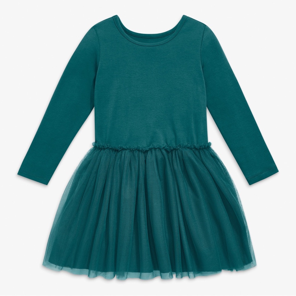 Primary Kids Tutu Dress Teal Green Girls Size 4